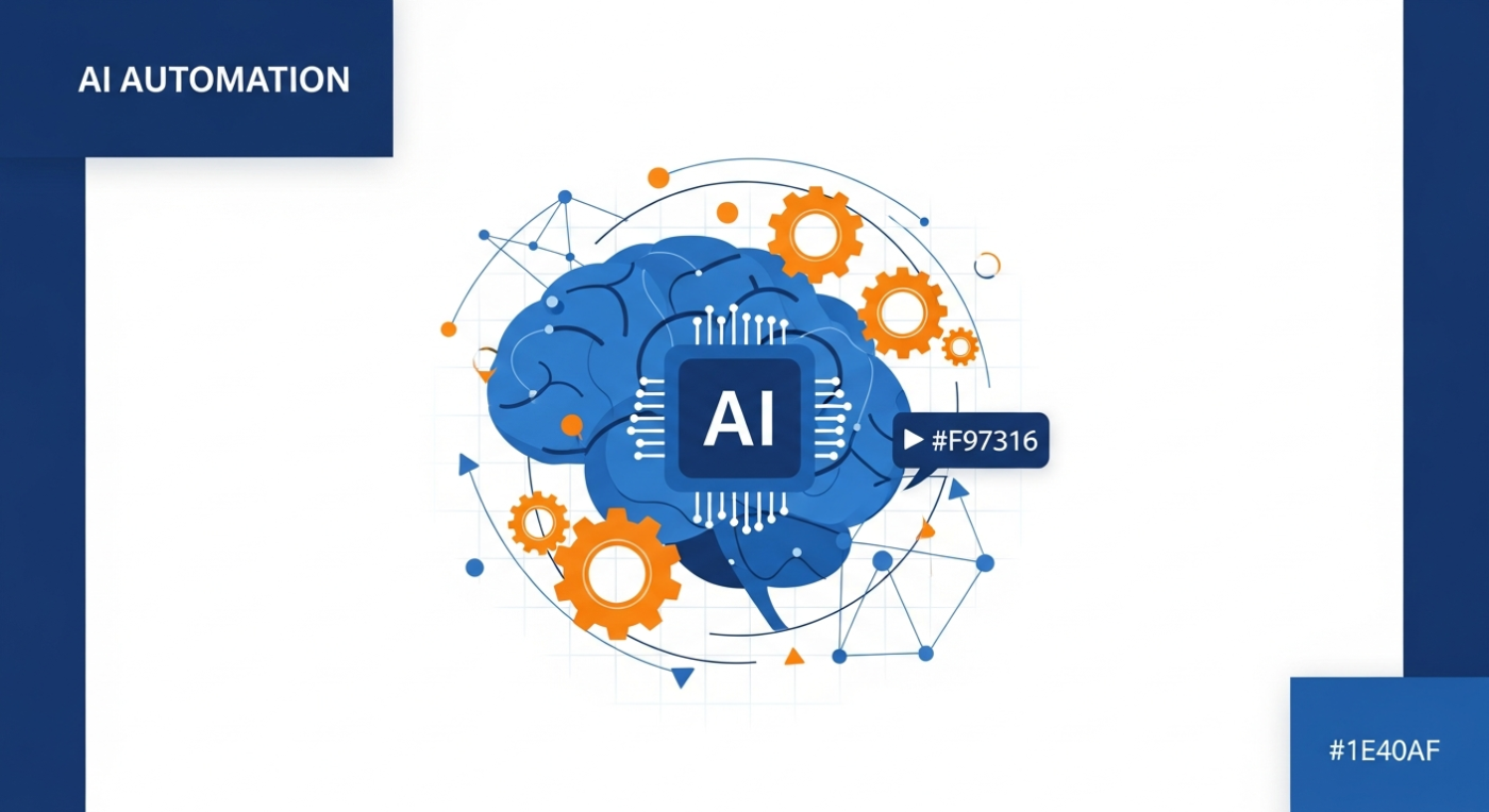 Ảnh minh họa bài viết về ai automation là gì — HUQI Marketing