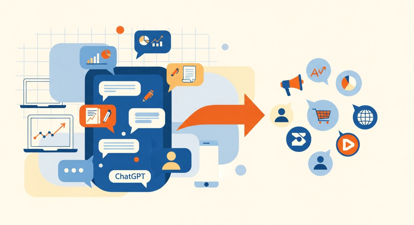 Ảnh minh họa bài viết về chatgpt cho marketing — HUQI Marketing