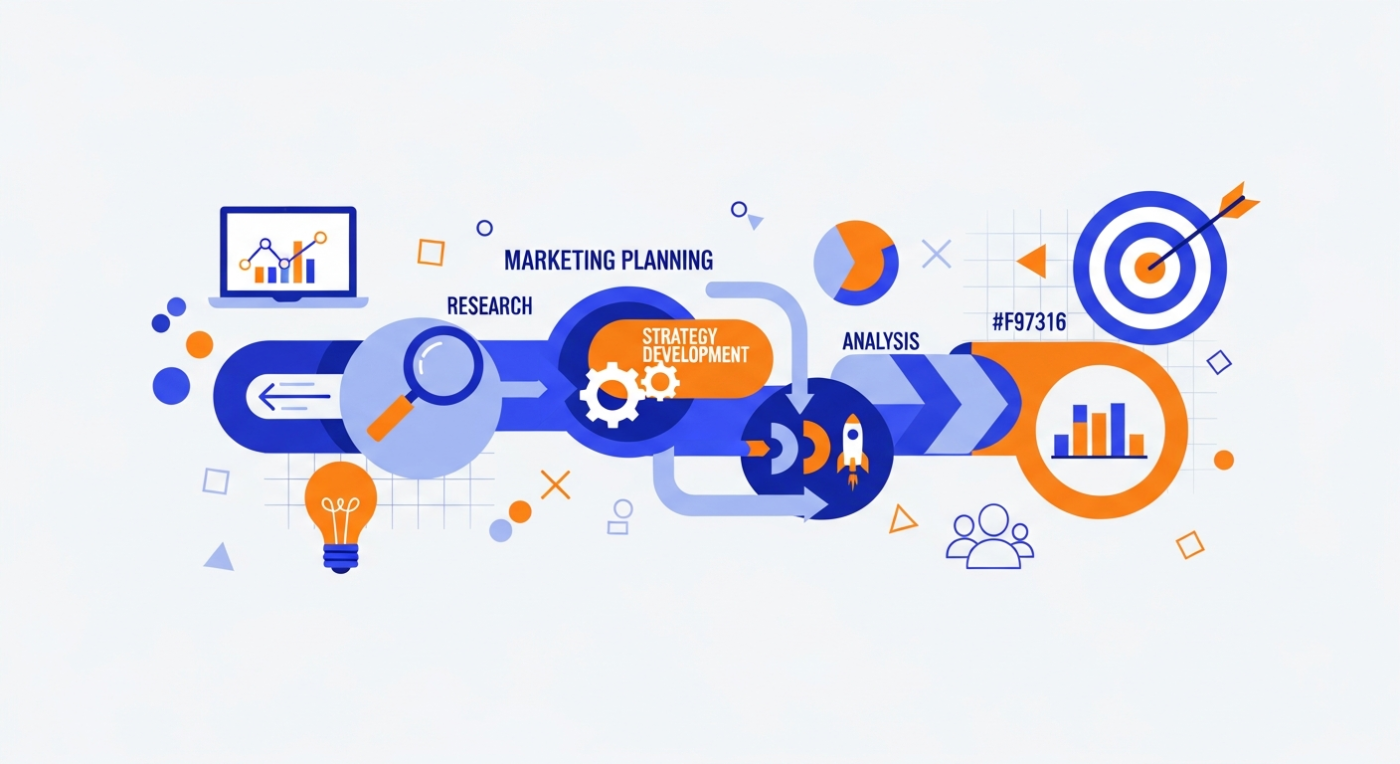 Ảnh minh họa bài viết về lập kế hoạch marketing — HUQI Marketing