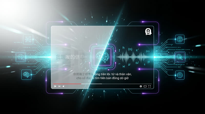 Bài fanpage AI — minh họa dịch video bằng AI